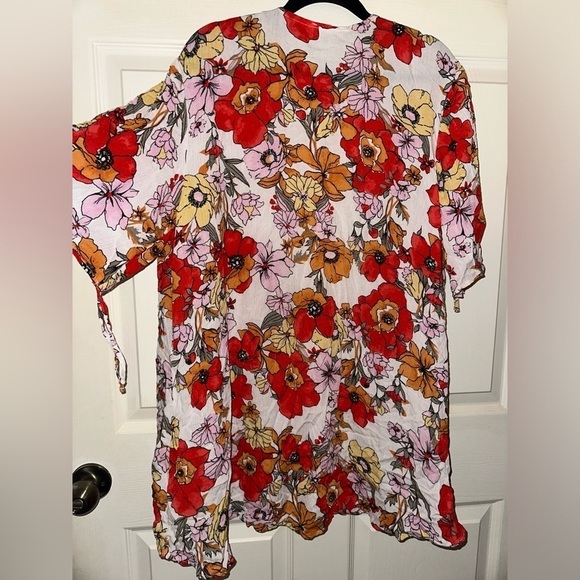 NWT Maurice’s women’s floral lightweight open front cardigan cover up M summer - Picture 6 of 7